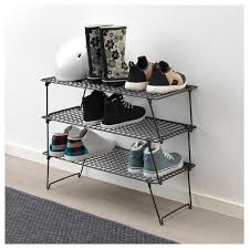 Grejig Ayakkabilik Siyah 58x27 Cm Ikea Antreler Ikea Fikirleri Ayakkabilik Ikea