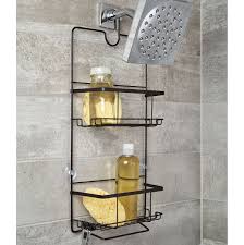 Geekdigg 2 pack corner shower caddy, transparent acrylic shelf, wall mounted no drilling traceless adhesive bathroom storage organizer, storage rack for toilet, shampoo, dorm, and kitchen 4.6 out of 5 stars 581 Shower Caddy The Container Store