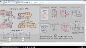 Render great looking 2d & 3d images from. Hdb Floor Plans In Dwg Format Autocad Design The World Of Teoalida