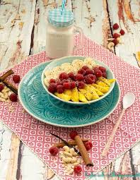 Porridge Mit Frischen Fruchten Und Cashew Milch Vegan Rezept Gesundes Essen Lebensmittel Essen Rezepte