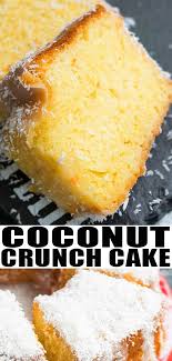 Louisiana Crunch Cake Recipe With Cake Mix Crunch Cake Louisiana Crunch Cake Cake Mix Recipes