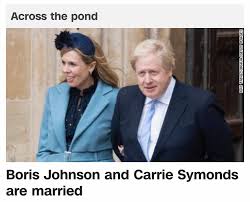 Boris johnson was born on 19 june 1964 (age 56 years; Boris Johnson Carrie Symonds Are Married In Secret May 29 2021 Gematria Effect News