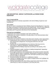 Our company is looking for a dining room supervisor to join our team. Drsjd50 Dining Room Supervisor Job Description Hausratversicherungkosten
