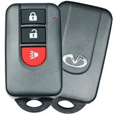 Slide the metal key back into the keyfob. 2004 Infiniti Fx35 Smart Proxy Remote 285e3 Cg025 Nhvwbu612