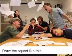 Pin By Natalia Persevalli On Plays And Stuff Draw The Squad Drawing Challenge Draw