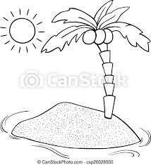 Also, find more png clipart about beach clipart,open book images clip art,free clip art templates. Desert Island Cartoon Coloring Page Black And White Cartoon Illustration Of Desert Island With Coconut Palm For Coloring Canstock