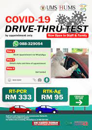 Ums fish hatcheryschool, 1 km southwest. Covid 19 Drive Thru Test For Universiti Malaysia Sabah Facebook