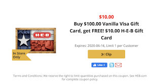 Maybe you would like to learn more about one of these? Expired H E B Buy 100 Visa Giftcard Get 10 Heb Giftcard Free And More Deals Doctor Of Credit