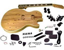 Solo Lp Style Spalted Maple Top Diy Guitar Kit Guitar Kits Diy Electric Guitar Guitar Building