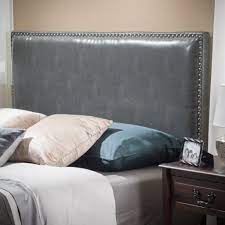 See more ideas about leather headboard, headboard, headboards for beds. Westin Full To Queen Size Grey Leather Headboard Home Garden Headboards Footboards