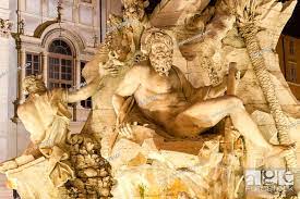 Fontana dei Quattro Fiumi, Vierströmebrunnen von Gian Lorenzo Bernini,  Detail, Stock Photo, Picture And Rights Managed Image. Pic. ZON-5750379 |  agefotostock
