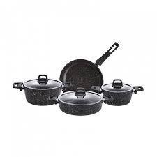 Karaca bio diamond rose gold 7 parça tencere seti. Granit Tava Tencere Seti Dilcan