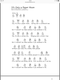 It S Only A Paper Moon Ukulele Music Paper Moon Ukulele Songs