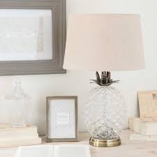 Lampe Ananas En Verre Abat Jour Beige Maisons Du Monde Lampe Ananas Abat Jour Meuble De Style