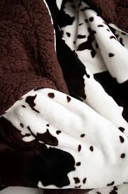 Check spelling or type a new query. Cowhide Print And Sherpa Plush Throw Blanket Brown Walmart Com Walmart Com
