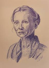 Portrait of David Lynch. Ballpoint pen, A3 paper