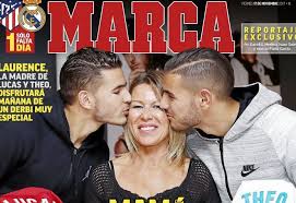 Theo y lucas hernández pasan por grandes estados de forma en italia y alemania, respectivamente. Avant Le Derby Madrilene Lucas Et Theo Hernandez Posent En Famille En Une De Marca Causerie