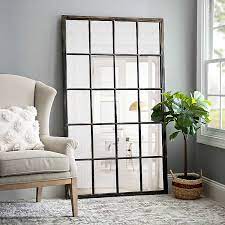 Furthermore, it may be difficult to obtain a right size or design. Wooden 20 Pane Leaner Mirror 40x67 In Kirklands
