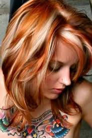 Orange Copper Highlights Red Hair With Blonde Highlights Red Blonde Hair Hair Highlights