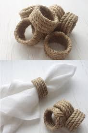 Jute Rope Napkin Rings Rope Napkin Rings Diy Napkins Napkin Rings