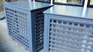 There are various air conditioner cover ideas you can get from the internet. Air Conditioning Covers Essex Uk The Garden Trellis Company