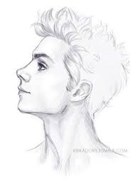 Trendy Hair Drawing Reference Profile 55 Ideas Side Face Drawing Guy Drawing Face Drawing