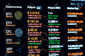 Price variation in cryptocurrency is one of the main factor why people invest in cryptocurrency because people buy coins when the price is low and hold on to it until it's price rise again and make profit, this go to topic listing. New York Usa July 14 2017 Cryptocurrency Chart On Dark Laptop Stock Photo Picture And Royalty Free Image Image 82216289
