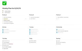 Sample How To Use Notion To Set Track And Hit Your Goals Nat Weekly Agenda Template Notion E In 2020 Agenda Template Weekly Agenda Meeting Agenda Template