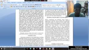 After the presentation, you can write a more detailed revised draft and publish it as conference. How To Write A Ieee Paper Youtube