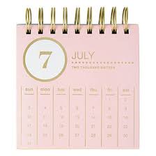 divoga monthly easel desk calendar 5 x 5 whimsical wonder