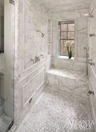Walk In Shower With Bench And Shelves Bathrooms Remodel Bathroom Design Bathroom Inspiration