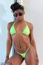 « first < prev page 1 of 4 next > last ». Simone Biles Sets Instagram Alight With Racy Swimsuit Snaps Daily Mail Online