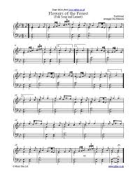Flowers Of The Forest An Old Scottish Folk Song And Lament Which Is Frequently Played At Funeral Services Including Scottish Music Sheet Music Bagpipe Music