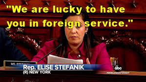 Liz cheney amid strong tension over the party's future. Elise Stefanik Skeptical Analysis