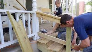How to build stairs in few simple steps? How To Build Front Porch Steps Farmhouse On Boone