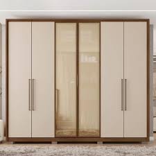 Guarda Roupa Casal Reflecta com Puxador em Alumínio 6 Portas 4 Gavetas  Suburban Havanaoff White | Amazon.com.br