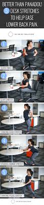 Pain in your lower back that is associated with shooting pains down the back of one or both legs indicates sciatica or discogenic pain. Better Than Panadol 5 Simple Desk Stretches To Help Ease Lower Back Pain The Online Yoga Studio