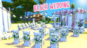 The wedding arch is available only if the game has the expansion pack the sims 3: Beach Wedding Venue The Sims 4 Speed Build Youtube