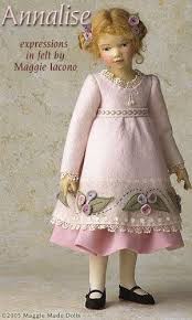 Annalise By Maggie Iacono 2005 Felt Dolls Doll Dress Doll Clothes