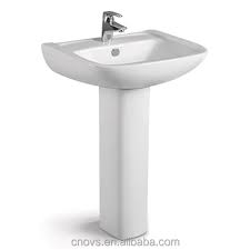 The sink or sinks can be placed in a sort of vestibule area, with the toilet and tub behind a door. Bathroom Porcelain Pedestal Basin Vessel Sink Stands View Basin Design Stand Basin Ovs Product Details From Foshan Ovs Sanitary Ware Co Ltd On Alibaba Com