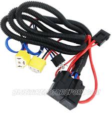 The stock bike doesn't have headlight relays. Bluewire Automotive Headlight Power Booster Relay Wiring Harness Kit 40amp H4