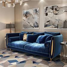 Faux leather upholstery material with 2 tone color covers this cozy sectional's sleek frame; China Luxury Fabric Quilted Argyle Sofa For Living Room Home Furniture Sets Velvet Cushion Couch Metal Mirror Armside Photos Pictures Made In China Com