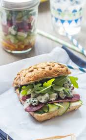 Sandwich Au Roquefort Et Magret Sauce Miel Moutarde Alimentation Sauce Burger Sandwich
