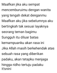 Maafkan Jika Aku Hanya Dapat Jujur Disini Karena Nyaliku Tak Banyak Untuk Mengatakan Secara Langsung Dan Aku Ta Kata Kata Motivasi Kutipan Terbaik Puisi Cinta