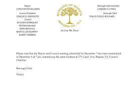 Bogota Blog NJ: Public Notice Change of Meeting