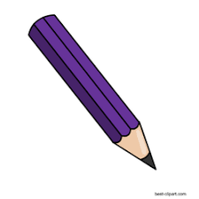 Purple Lead Pencil Free Png Graphic Clip Art Free Clip Art Led Pencils