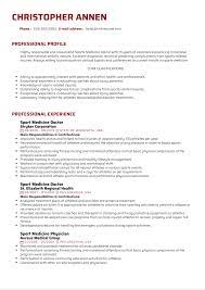 You need to craft an excellent medical doctor resume. Sport Medicine Doctor Resume Sample Kickresume