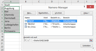 The first step is to create a table, select the data, and in the insert tab, click on tables. Hinzufugen Oder Entfernen Von Eintragen Aus Einer Dropdownliste Office Support