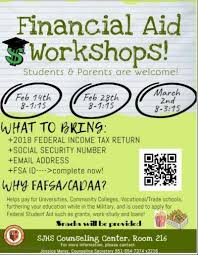 Counsels and advises students about financial aid eligibility, application procedures, aid programs, costs, indebtedness, money management and financial planning and individualizes information to the particular needs and. San Jacinto High School