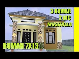 Gambar diatas merupakan gambar dengan judul desain rumah 4 kamar tidur 1 mushola baru yang diupload oleh mietha fanza dengan kategori postingan rumah. Desain Rumah Minimalis 7x13 Dengan 3 Kamar Tidur 2 Kamar Mandi Dan Mushola 1 Lantai Youtube
